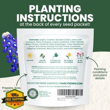 Texas Oklahoma Wildflower Seeds, 1oz Pouch, Planting 2026 Season 320.00 per gallon
