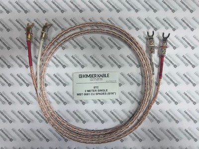 Kimber Kable 8TC 2 METER SINGLE with WBT 0681 CU 5/16 Kimber Kable 8TC 2 METER SINGLE with WBT 0681 CU 5/16