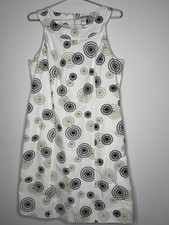 Tweeds Vintage Atomic Geometric Size 12 Marvelous Maisel Mod Knee Length Dress