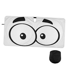 Cute Cartoon Eyes Windshield Sun Shade, Car Sunshade for Auto Medium multi 22