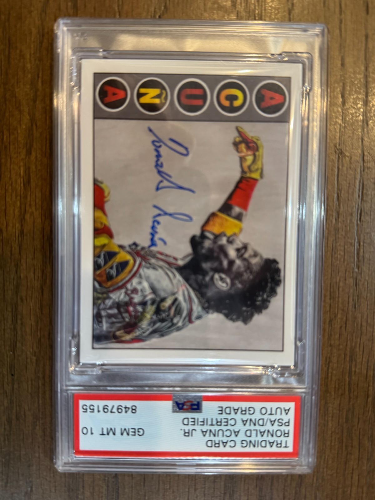 2021 Ronald Acuna Jr Topps Project 70 Lauren Taylor #422 PSA 10 Gem Mint - Auto
