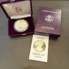 1986-S Proof American Silver Eagle Dollar $1 Box & COA US Mint Bullion OGP