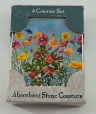 Absorbastone Coasters Set of 4 Absorbent Coas...