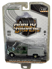 Greenlight Dually Drivers 2018 Ram 3500 Dually Service Bed with Ladder Rack 1/64
