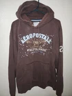 Vintage Y2K Aeropostale Hoodie Large Brown Sweatshirt Logo