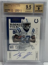 2012 Panini Contender  #186B T Y Hilton Au  Sp/50 Mint 9.5 /10