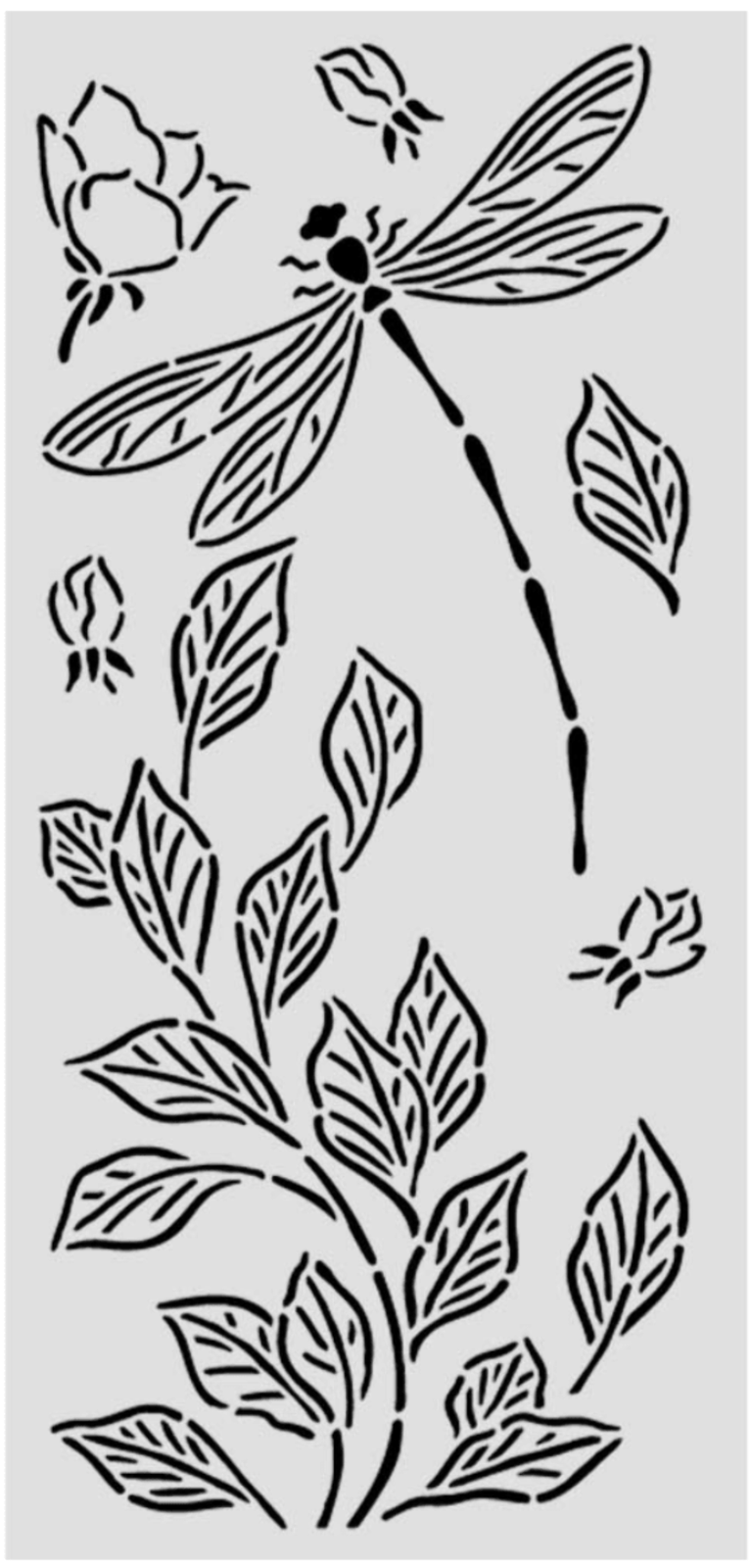 Stamperia Stencil – Wonderland Dragonfly 12x25cm | Wonderland | KSTDL161
