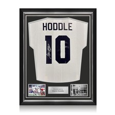 Glenn Hoddle Signed Tottenham Hotspur 1983-84 Football Shirt. Superior Frame