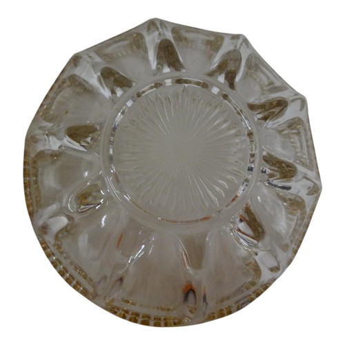 Early American Pressed Glass Lot 6 Gold Trimmed Sawtooth 5" Berry Dessert Bowls - Picture 17 of 20