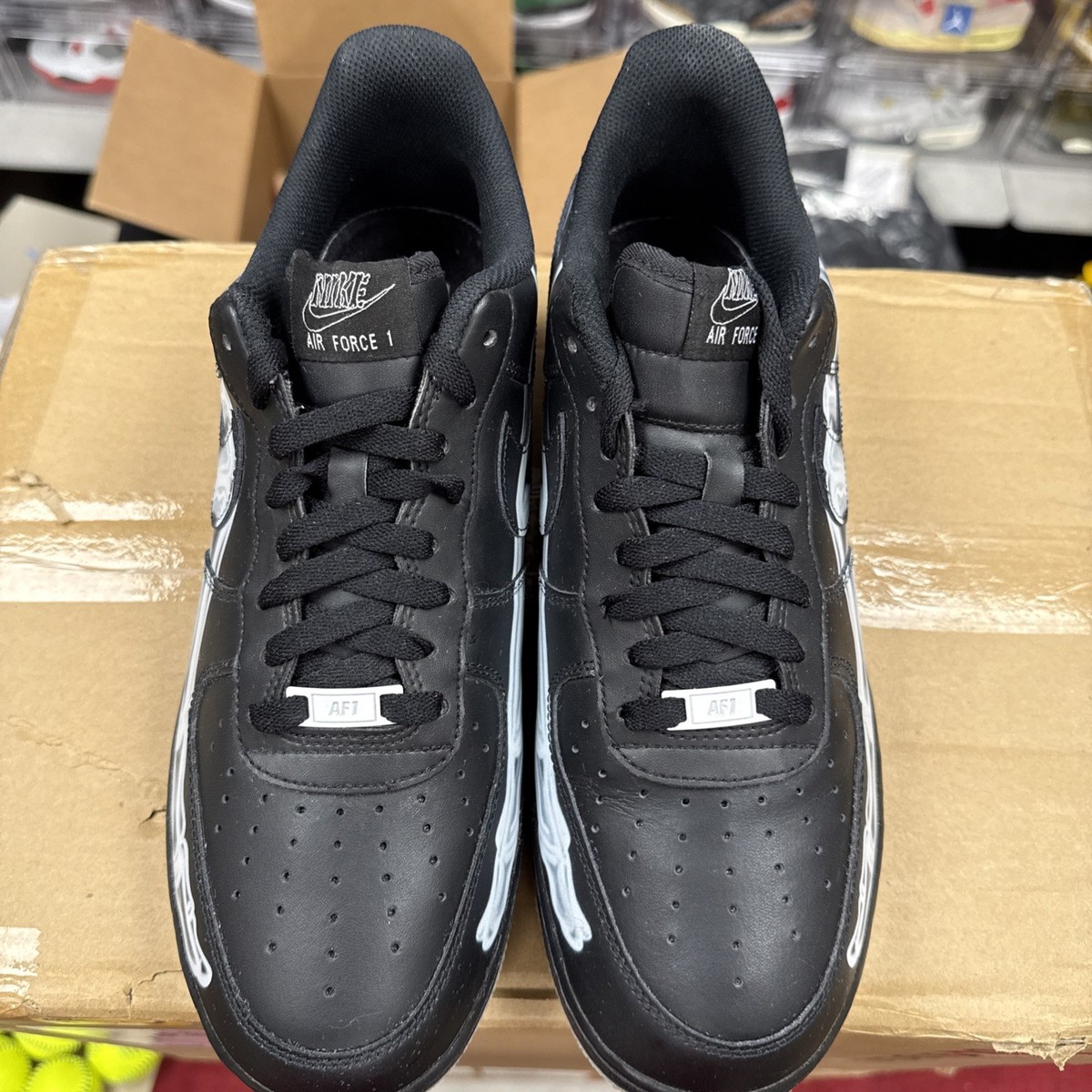 Nike Air Force One Skeleton Halloween 2019 Size 11.5 Men's