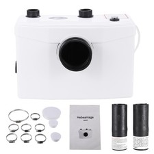 Macerator Pump 600W 36 GPM Flow 20 ft Head Lift Pump Toilet Basement Sink