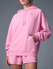 NWT Alo Accolade Hoodie Sweet Pink Size Medium