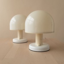 Vintage BHS Mushroom Table Lamps Pair 60s/70s Mid Century Modern Space Age