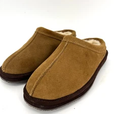 New Brown Suede MySlipper Men's Slip-On Mule Slippers By: MyPillow (Mens 8)