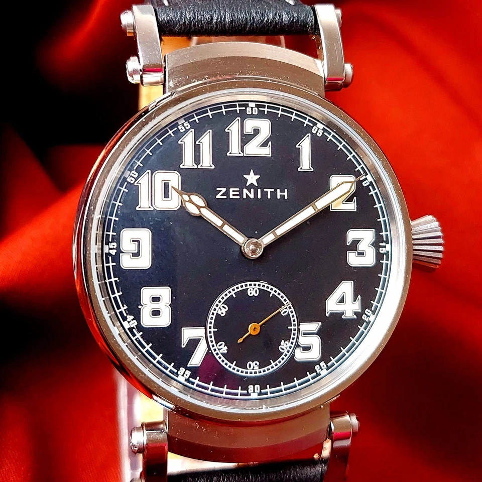 Reloj Pulsera Zenith Suizo Vintage Matrimonio Hombre Estilo Militar Reparado Foto 2 de 4