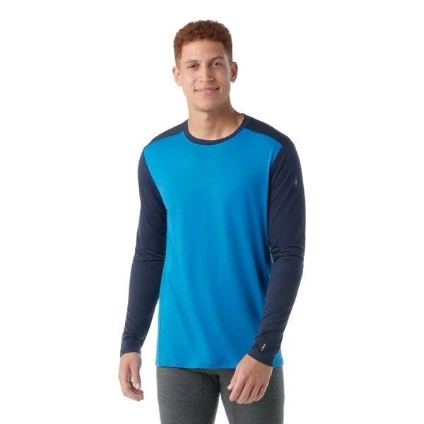 Smartwool Men's Classic All-Season Merino LS Base Layer Top Blue Navy NWT XL