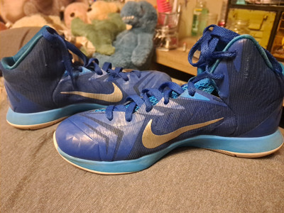 Nike Lunar Hyperquickness TB Blue Size 7  Men s Basketball Shoes
