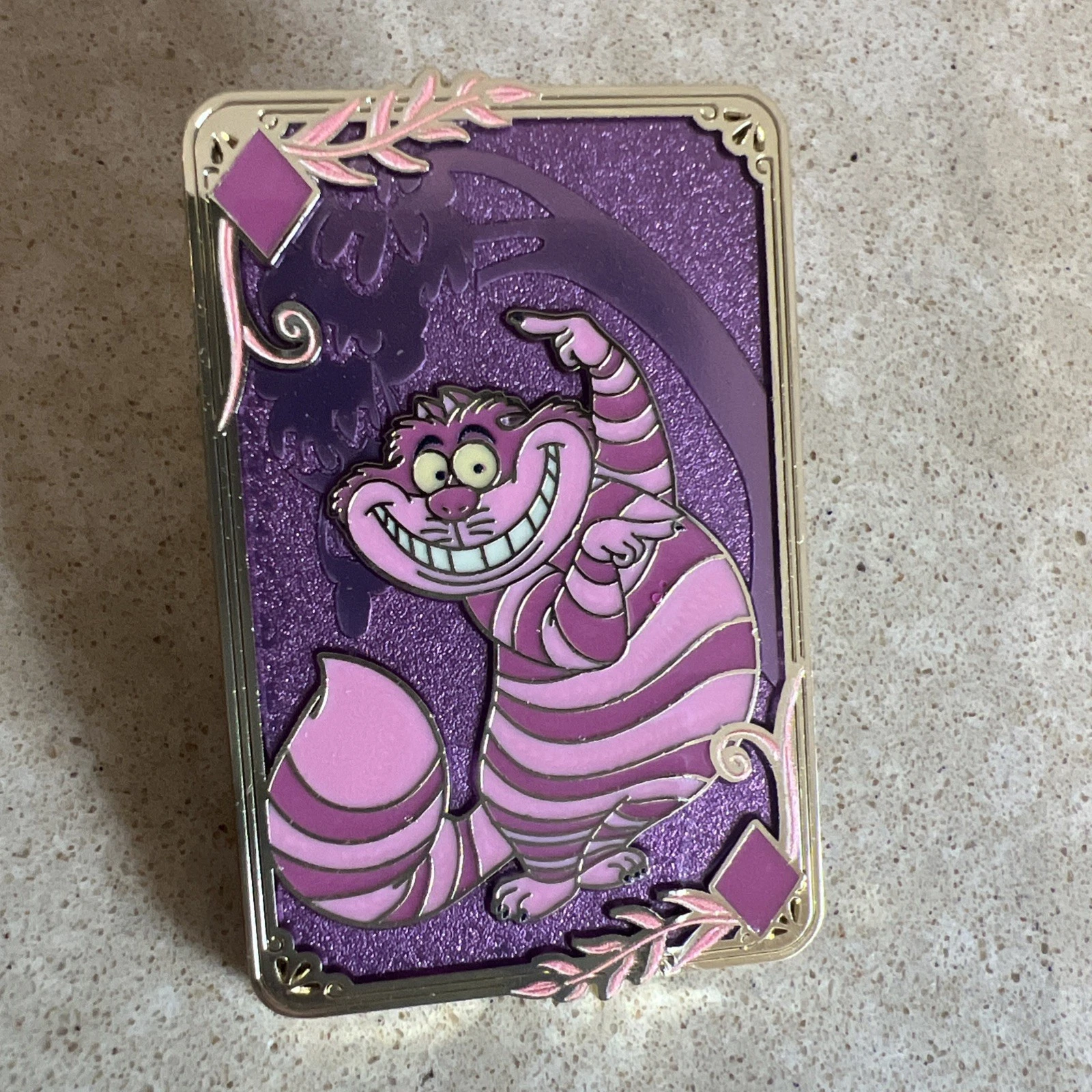 Cheshire Cat Playing Card Pin Alice In Wonderland Blind Box Disney Pin Loungefly