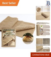 Multipurpose Natural Burlap Fabric - 20" x 5' Roll for Eco-Friendly Projects