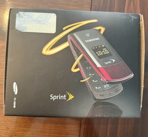 Samsung M320 Flip Phone Sprint Red New In Box Never Used