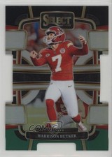2023 Panini Select Concourse Black & Green Prizm Die-Cut Harrison Butker 1e3h