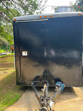 Fogatti InstaCool Black Concession Trailer w/ Serving Window, Propane Tank Mount