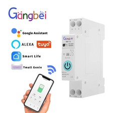 WiFi Smart Circuit Breaker 1P 63A DIN Rail for Smart Home Wireless RemoteControl