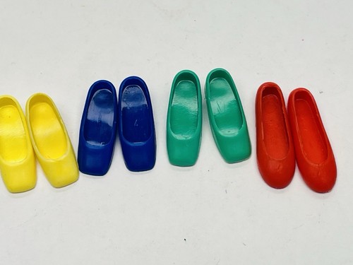 Vintage Barbie Francie Doll Square Toe Heels & Skipper Flats Shoe Set of 4 BIN12 - Picture 1 of 8