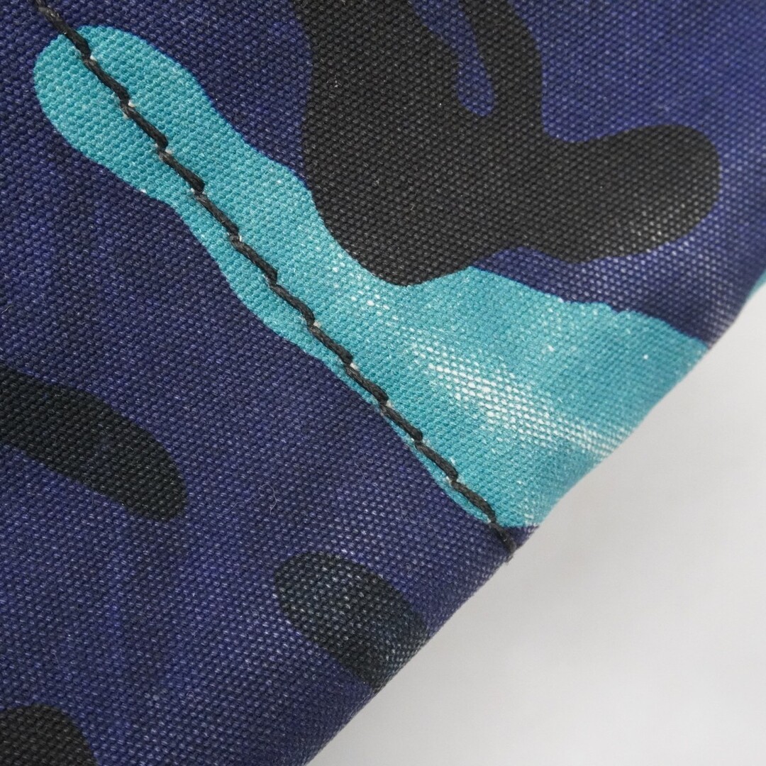 6ad4251 k PRADA tote bag Canapa canvas multicolor navy silver hardware Used wom thumbnail 8