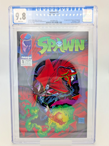 Spawn #1 CGC 9.8 WHITE Pages (1992) 1st App Al Simmons Todd McFarlane Questline