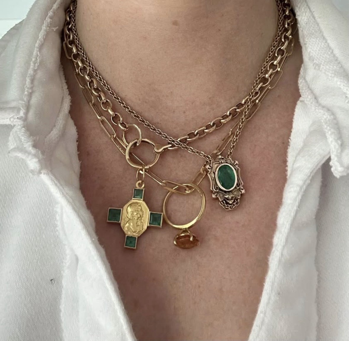 Solid 18k Gold Solitaire Citrine Ring - image 6