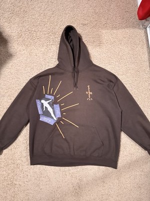 Travis Scott Highest In The Room Cactus Jack Pullover Brown Hoodie Size Large 