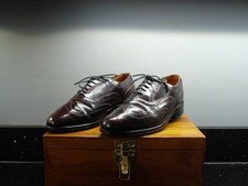 Tresham deep Oxblood Brogue Shoes Goodyear welted  Made In England Uk 6 - VGC