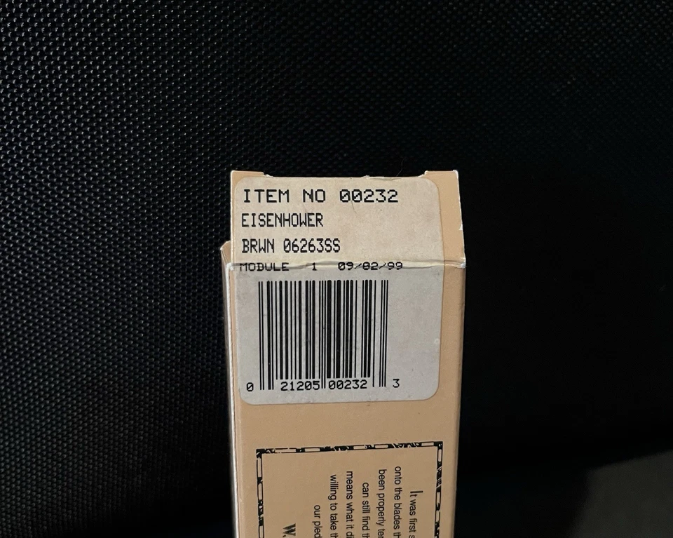 W.R. Case & Sons Cutlery Co. Case XX 06263 SS 1999 Eisenhower Brown Pocket Knife - Image 3 of 4