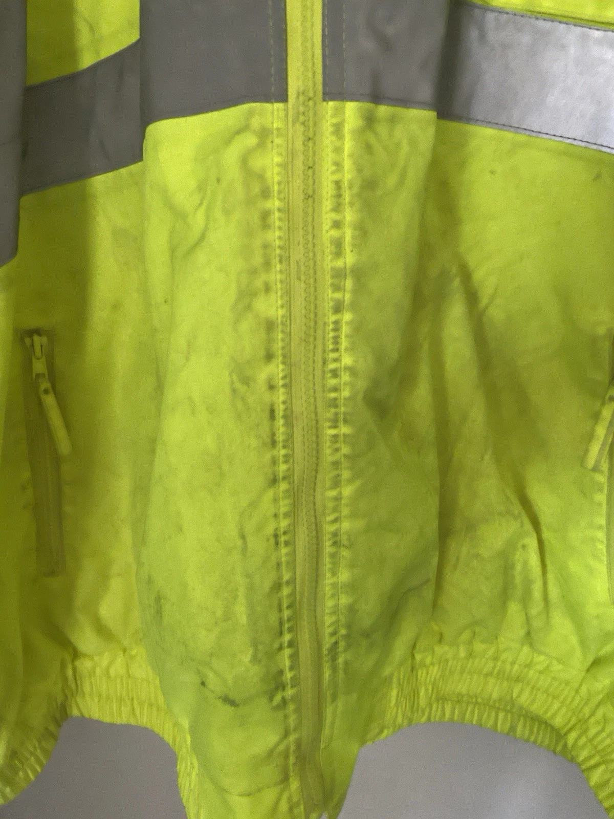 RADWEAR 4X Sz Hi Vis Reflective Safety Bomber Jacket Quilted Liner Construction image 5