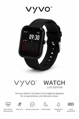 VYVO Watch Lite Edition SE Fitness Tracker Smartwatch Fitnessuhr Health NEU TOP