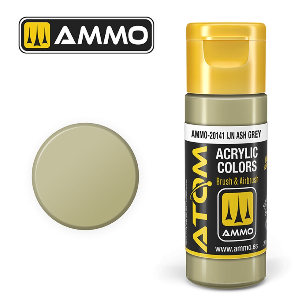 Ammo MIG ATOM-20141 - ATOM COLOR IJN Ash Grey 20Ml - New