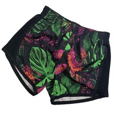 Nike Dri Fit Kids Shorts Size M 5-6 Years Tropical Floral Print Athletic Running