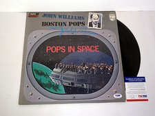 John Williams Star Wars Signed Boston Pops In Space Vinyl Record PSA/DNA COA