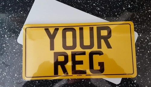 12x6 American Import Number Plates Pair Front & Rear 12x6 Road Legal