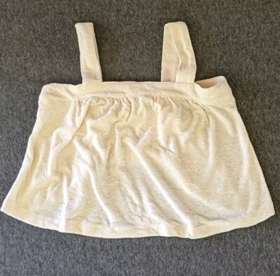 New Marine Layer Terry Out Tank Small Cloud Dancer $68 Beach Resort Athleisure