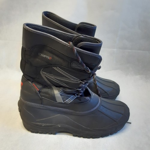 Campri Mens Winter snow boots UK size 13 ( EU 48 ) Black Lace Up VTG eBay