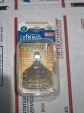 Dr. Brown's Options Wide-Neck Baby Bottle Nipple, Level One