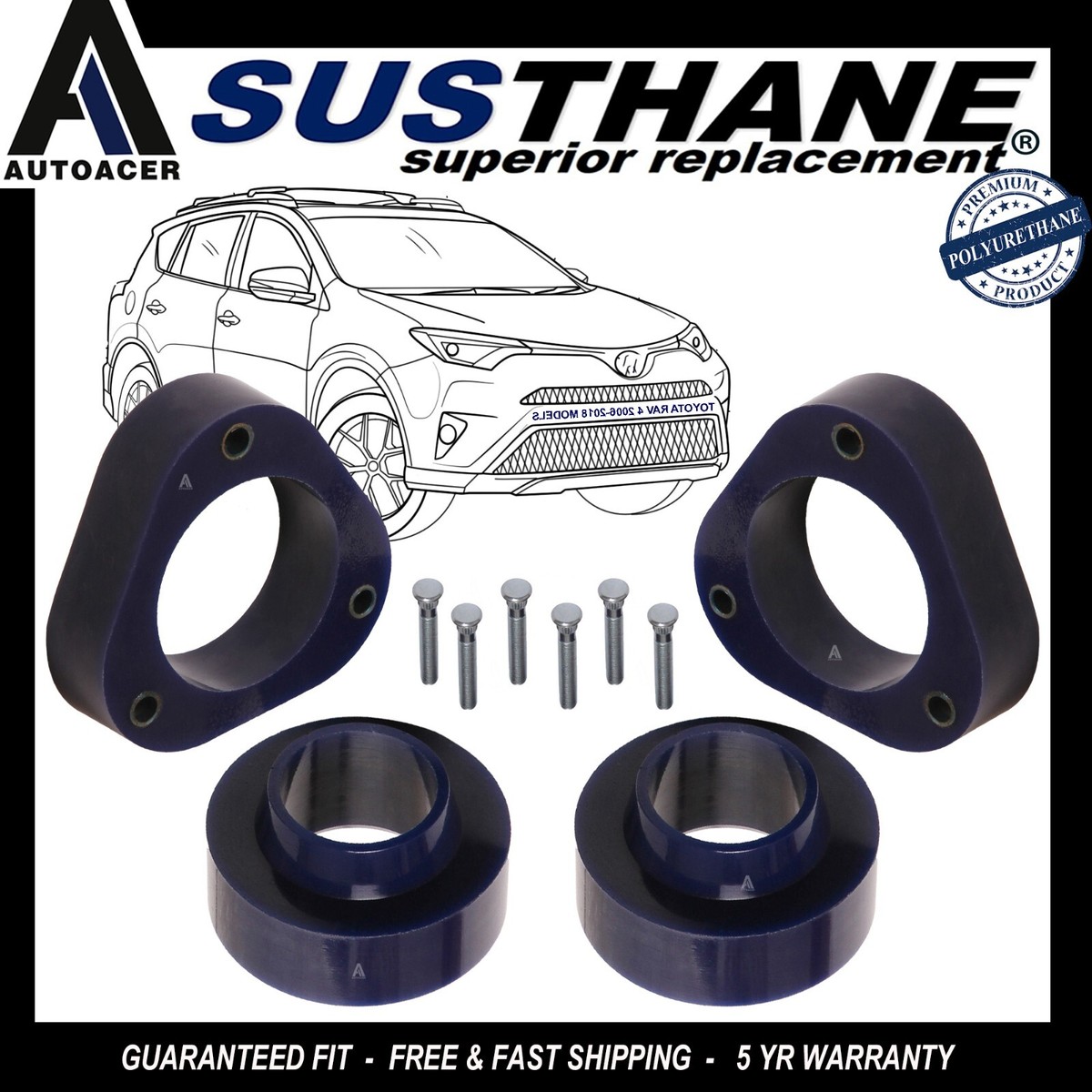 Complete Front & Rear leveling Lift kit / Spacers 40mm for