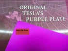 Nikola Tesla The Biggest Purple Plate for the house, rooms, garden