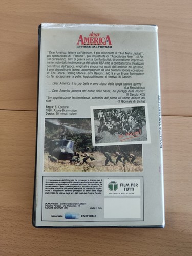DEAR AMERICA LETTERE DAL VIETNAM - VHS DOMOVIDEO EX NOLEGGIO *RARISSIMA* - 第 3/4 張圖片