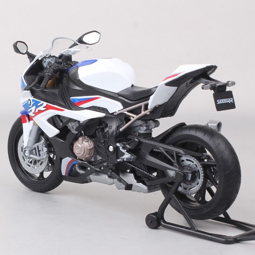 Welly 1:12 Scale 2021 BMW S1000RR Racing Diecast Motorcycle Bike Model White Toy - Picture 8 of 12