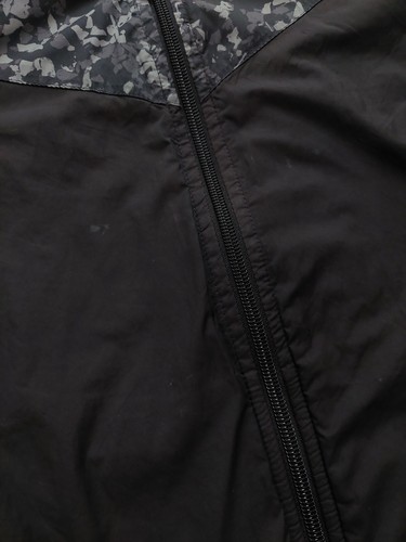 NIKE Youth Windbreaker Camouflage Black Gray Jacket Boys Size L (14-16) - Picture 6 of 10