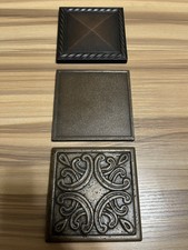 Set Of 3 BRONZE METAL-STYLE 4X4  DECORATIVE T...
