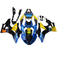 Yellow Blue Black Fairing Bodywork For BMW S1000RR 2009 2010 2011 2012 2013 2014